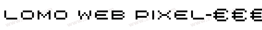 lomo web pixel字体转换